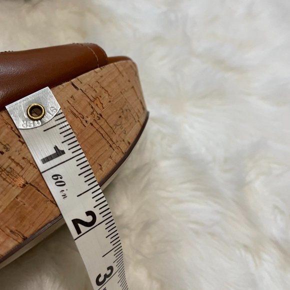 Guess Carmel Cork 4" Wedges double ankle buckle strap 10 - Picture 8 of 11